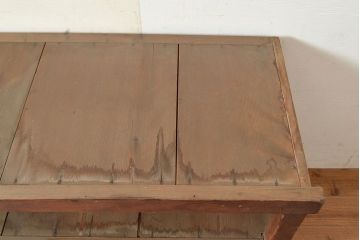 【簡易リペア限定品】和製アンティーク　明治〜大正期　松材・杉材　シンプルなオープンラック(飾り棚、収納棚、ローボード)(R-049277)