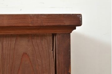 和製アンティーク　左右で使い分けが出来る、引き出し12杯のレトロなチェスト(引き出し、タンス、ローボード)(R-049278)