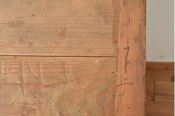 和製アンティーク　ヒノキ材　特大サイズ!　九尺幅の時代箪笥ローボード(水屋箪笥、サイドボード、キャビネット、収納棚)(R-049279)