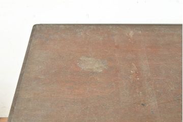 和製アンティーク　昭和中期　栓材　可愛らしいデザインの片袖机(ワークデスク、在宅ワーク、在宅用、学習机)(R-049280)