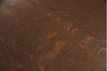 和製アンティーク　希少　ナラ材　大正ロマンの雰囲気漂う上手物のラウンドテーブル(コーヒーテーブル、サイドテーブル)(R-049284)