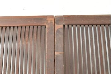 アンティーク建具　和モダンな空間づくりにおすすめの格子戸3枚セット(引き戸、建具)(R-049286)