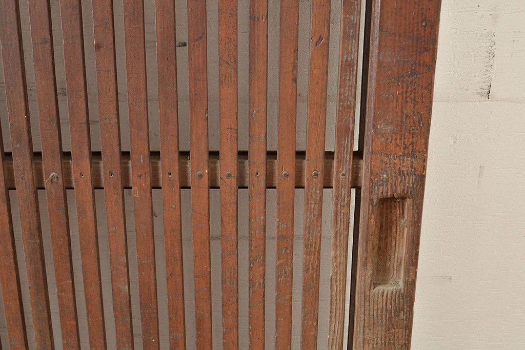 アンティーク建具　和モダンな空間づくりにおすすめの格子戸3枚セット(引き戸、建具)(R-049286)