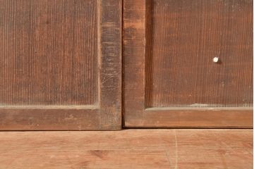 アンティーク建具　和モダンな空間づくりにおすすめの格子戸3枚セット(引き戸、建具)(R-049286)