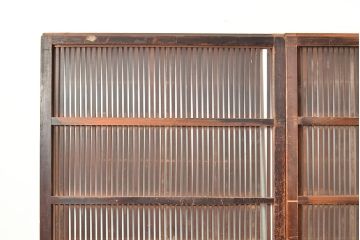 アンティーク建具　和モダンな空間づくりにおすすめの格子戸3枚セット(引き戸、建具)(R-049286)