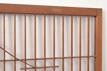 ヴィンテージ建具　昭和中期　富士山の図柄が魅力!和の趣あふれる書院戸2枚セット　(R-049288)