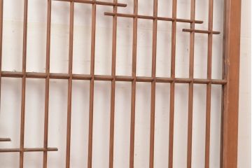 ヴィンテージ建具　昭和中期　富士山の図柄が魅力!和の趣あふれる書院戸2枚セット　(R-049288)