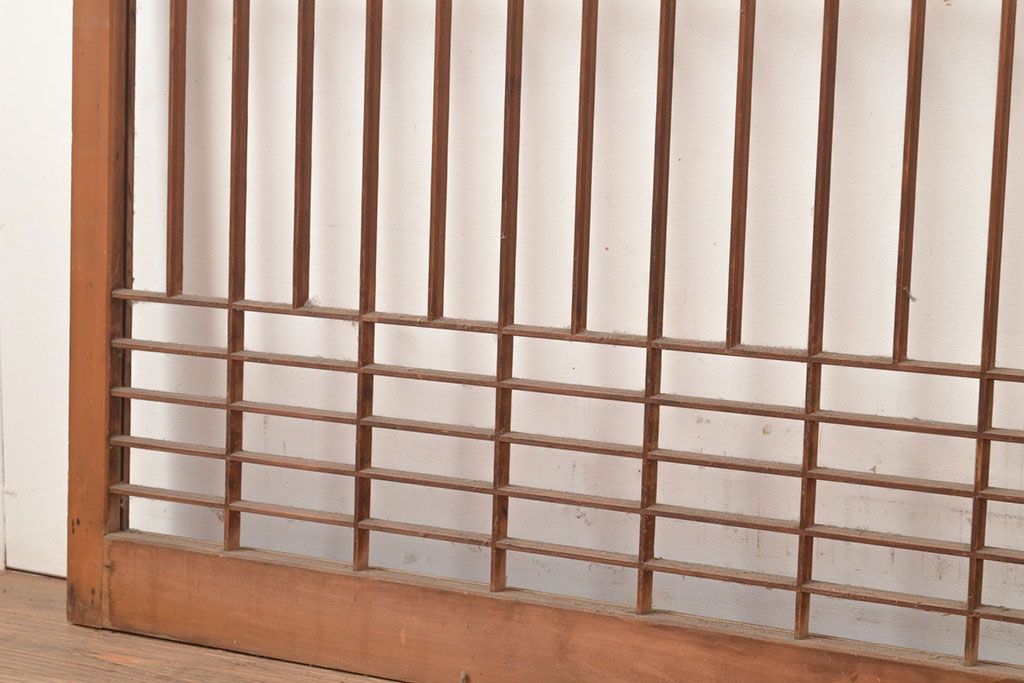 ヴィンテージ建具　昭和中期　富士山の図柄が魅力!和の趣あふれる書院戸2枚セット　(R-049288)