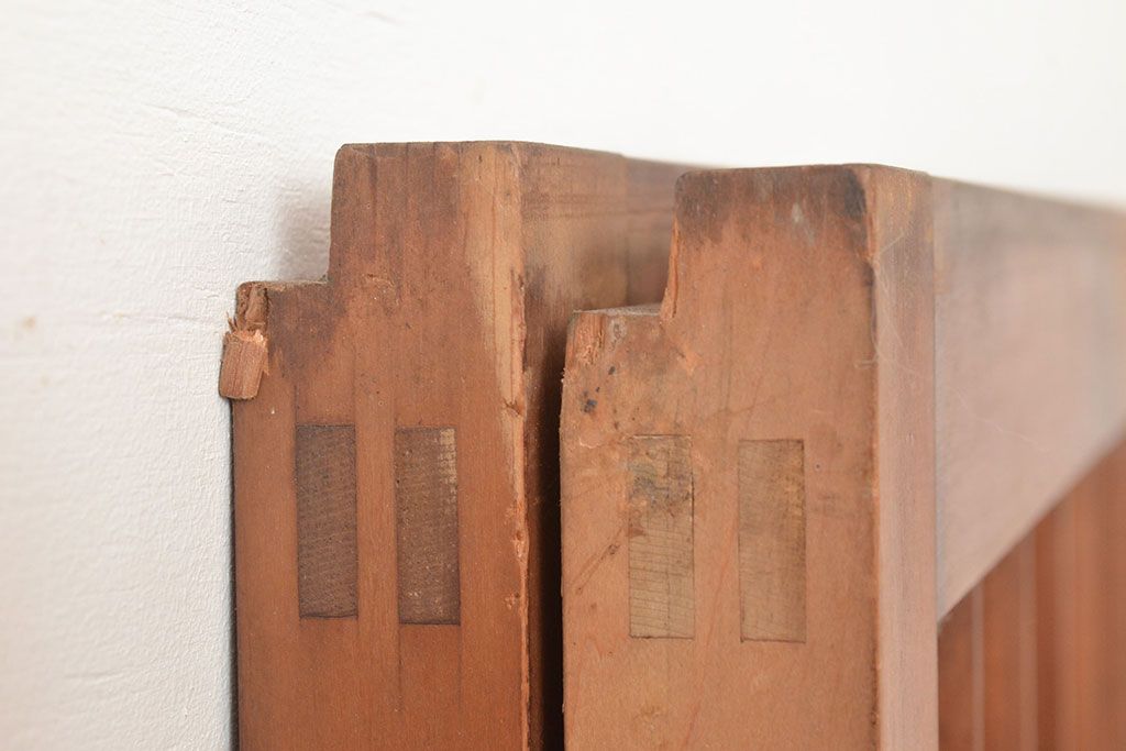 ヴィンテージ建具　昭和中期　富士山の図柄が魅力!和の趣あふれる書院戸2枚セット　(R-049288)