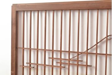 ヴィンテージ建具　昭和中期　富士山の図柄が魅力!和の趣あふれる書院戸2枚セット　(R-049288)