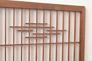 ヴィンテージ建具　昭和中期　富士山の図柄が魅力!和の趣あふれる書院戸2枚セット　(R-049288)