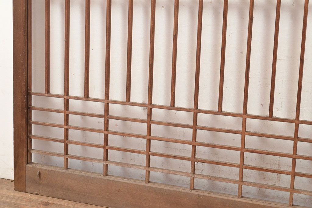 ヴィンテージ建具　昭和中期　富士山の図柄が魅力!和の趣あふれる書院戸2枚セット　(R-049288)