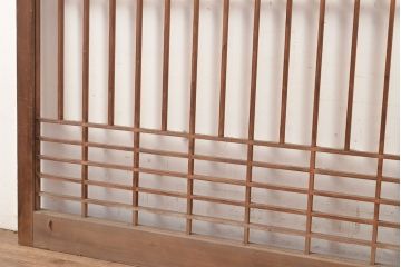 ヴィンテージ建具　昭和中期　富士山の図柄が魅力!和の趣あふれる書院戸2枚セット　(R-049288)