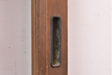 アンティーク建具　木枠のデザインがおしゃれ!大正ロマンな雰囲気を盛り上げる引き戸1枚(建具)(R-049291)