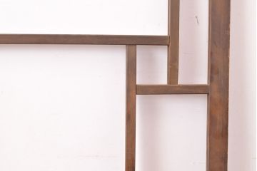 アンティーク建具　木枠のデザインがおしゃれ!大正ロマンな雰囲気を盛り上げる引き戸1枚(建具)(R-049291)