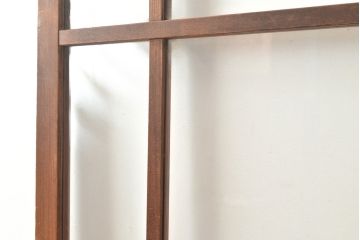 アンティーク建具　結霜ガラス　ゆらゆらガラス　レトロな雰囲気を高めるガラス扉(建具、木製ドア)(R-049297)