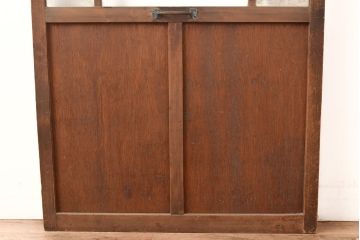 アンティーク建具　結霜ガラス　ゆらゆらガラス　レトロな雰囲気を高めるガラス扉(建具、木製ドア)(R-049297)