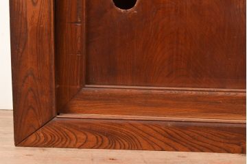 アンティーク家具　和製アンティーク　上手物!六尺　前面総ケヤキ材 美しい杢目を堪能できる箪笥サイドボード(収納箪笥、夜具箪笥、布団箪笥、水屋箪笥)(R-049298)