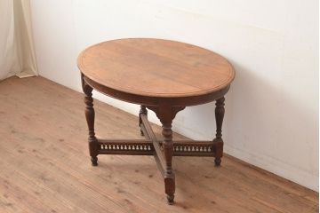 和製アンティーク　希少!　大正ロマンの雰囲気漂う日本製のアンティークテーブル(コーヒーテーブル、サイドテーブル)(R-049300)