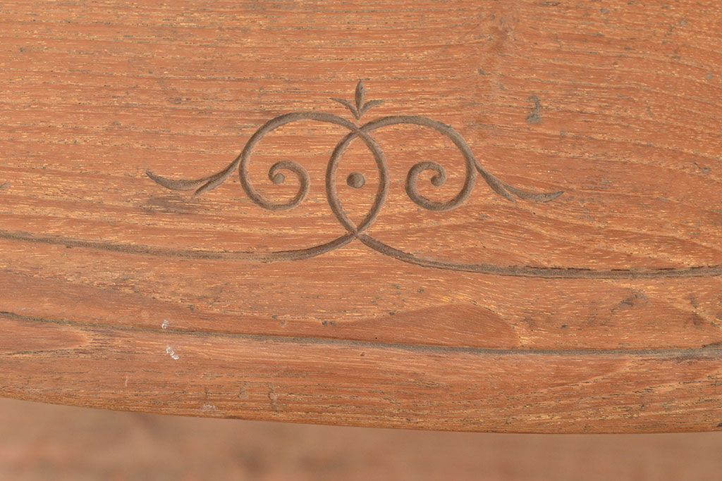 和製アンティーク　希少!　大正ロマンの雰囲気漂う日本製のアンティークテーブル(コーヒーテーブル、サイドテーブル)(R-049300)