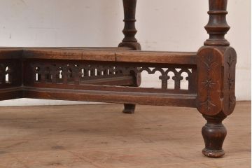 和製アンティーク　希少!　大正ロマンの雰囲気漂う日本製のアンティークテーブル(コーヒーテーブル、サイドテーブル)(R-049300)