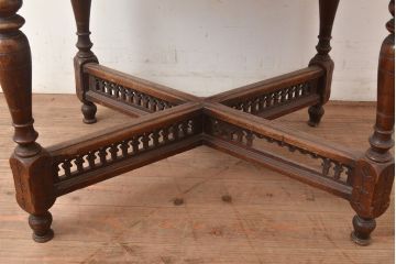 和製アンティーク　希少!　大正ロマンの雰囲気漂う日本製のアンティークテーブル(コーヒーテーブル、サイドテーブル)(R-049300)