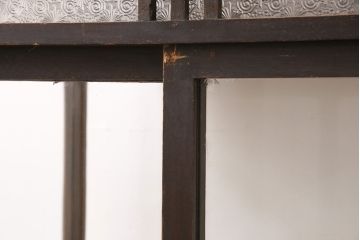 和製アンティーク　お洒落なレトロガラスがアクセント!たばこ屋さんのガラスケース(ショーケース、陳列棚、店舗什器)(R-049305)