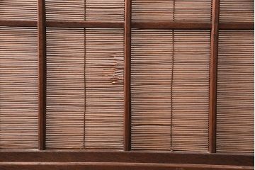 最高級指物家具　総桑材　繊細な透かし彫りが目を引く上手物の衝立(つい立て、仕切り、パーテーション)(R-049306)