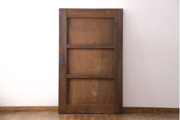 アンティーク建具　総ケヤキ材　一枚板　美しい木肌が高級感漂う新潟県産越後蔵戸(引き戸、玄関戸)(R-049322)