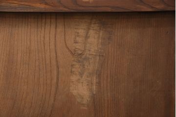 アンティーク建具　総ケヤキ材　一枚板　美しい木肌が高級感漂う新潟県産越後蔵戸(引き戸、玄関戸)(R-049322)