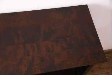 中古　北海道民芸家具　落ち着いた和モダンスタイルのお部屋にぴったりの飾り棚(茶棚、茶タンス)(R-049324)
