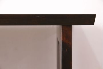 中古　北海道民芸家具　落ち着いた和モダンスタイルのお部屋にぴったりの飾り棚(茶棚、茶タンス)(R-049324)
