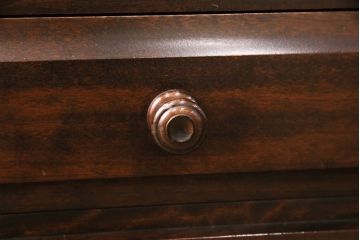 中古　北海道民芸家具　落ち着いた和モダンスタイルのお部屋にぴったりの飾り棚(茶棚、茶タンス)(R-049324)