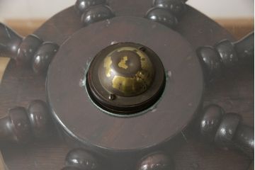 ヴィンテージ家具　お部屋のおしゃれなアクセントになるラットテーブル(コーヒーテーブル、サイドテーブル、ラウンドテーブル、ビンテージ)(R-049330)