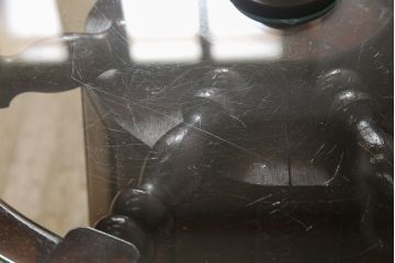 ヴィンテージ家具　お部屋のおしゃれなアクセントになるラットテーブル(コーヒーテーブル、サイドテーブル、ラウンドテーブル、ビンテージ)(R-049330)