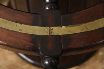 ヴィンテージ家具　お部屋のおしゃれなアクセントになるラットテーブル(コーヒーテーブル、サイドテーブル、ラウンドテーブル、ビンテージ)(R-049330)