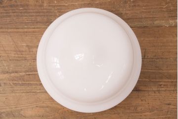 和製アンティーク　大振りサイズ　ブラケットの使い込まれた質感と花のがくのようなデザインが味わい深い吊り下げ照明(天井照明、ペンダントライト)(R-049344)