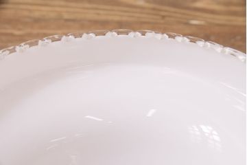 アンティーク照明　ガラスシェードが魅力!波のデザインが可愛らしい吊り下げ照明(天井照明、ペン
ダントライト、シェード)(R-049346)