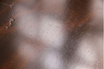 ビンテージ家具　民芸家具　繊細な桜の彫刻が見事な座卓(ローテーブル)(R-049348)
