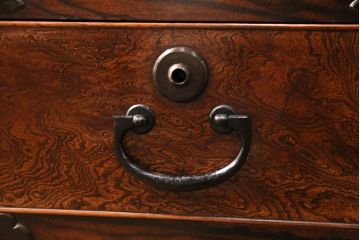 和製アンティーク　天板・楠木材　側面・ケヤキ材　今にも動き出しそうな杢目が目を引くローボード(収納棚、戸棚)、テレビ台)(R-049350)