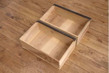 アンティーク家具　大正ロマン　天枠付き!　古いタバコ屋の薄型ガラスケース(ショーケース、陳列棚)(R-049352)