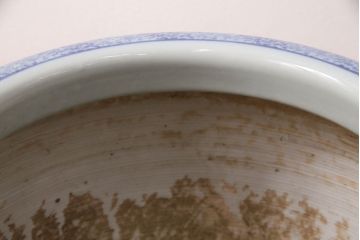 アンティーク雑貨　昭和中期　縁起物のインテリアとしておすすめ!瓢箪文様の瀬戸火鉢(鉢カバー)(R-049360)
