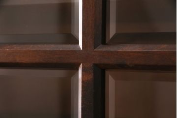 中古　北海道民芸家具　HM114K　飾り棚にもおすすめ!洗練された雰囲気が魅力の本箱(ブックケース、キャビネット、飾り棚、収納棚)(定価約25万7千円)(R-049372)