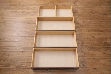 中古　伝統工芸　軽井沢彫り　咲き誇る桜の彫刻が美しいドレッシングチェスト(ドレッサー、鏡台、引き出し)(R-049377)