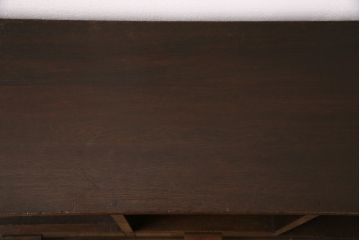 和製アンティーク　総ナラ材　デスクやカウンターの上にも置けるレトロな収納棚(卓上収納棚、本棚)(R-049380)