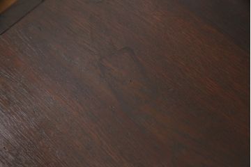 和製アンティーク　総ナラ材　デスクやカウンターの上にも置けるレトロな収納棚(卓上収納棚、本棚)(R-049380)