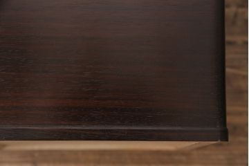 和製アンティーク　指物工芸品　美品　外箱付き!紫檀(シタン)材の深みを帯びた色合いが美しい角火鉢2個セット(木製火鉢)(R-049384)