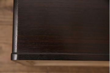 和製アンティーク　指物工芸品　美品　外箱付き!紫檀(シタン)材の深みを帯びた色合いが美しい角火鉢2個セット(木製火鉢)(R-049384)