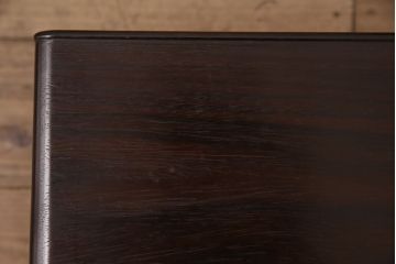 和製アンティーク　指物工芸品　美品　外箱付き!紫檀(シタン)材の深みを帯びた色合いが美しい角火鉢2個セット(木製火鉢)(R-049385)