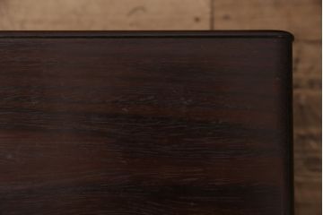 和製アンティーク　指物工芸品　美品　外箱付き!紫檀(シタン)材の深みを帯びた色合いが美しい角火鉢2個セット(木製火鉢)(R-049385)